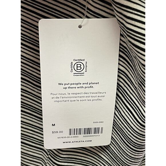 NWT Athleta Cloudlight Stratus Striped Long Sleeve Top Women's Medium Activewear - Picture 10 of 11